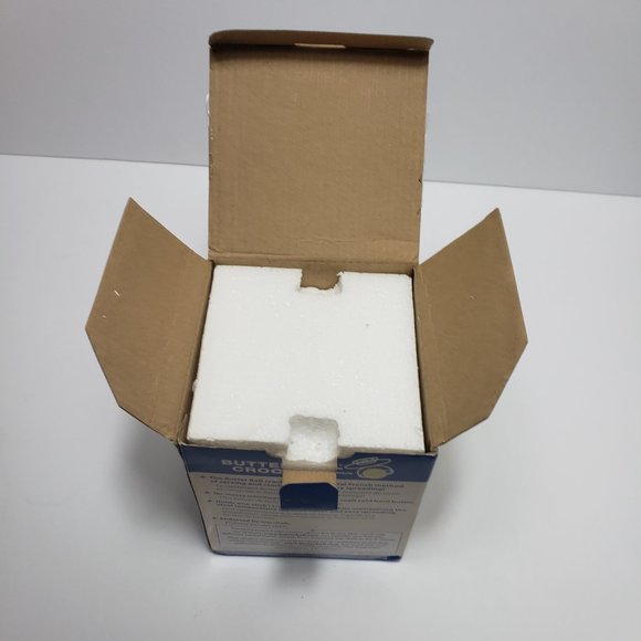 The Original Butter Bell Crock Yellow & White Striped Ceramic Butter Dish - Picture 13 of 13